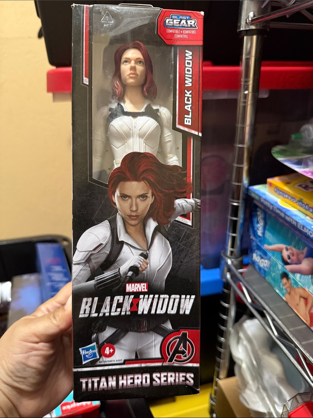 Hasbro Black Widow Figure - White Outfit with Red Hair